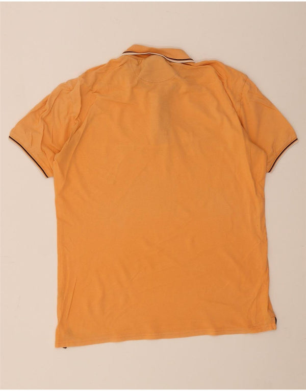 Champion Herren Poloshirt XL Orange gestreift