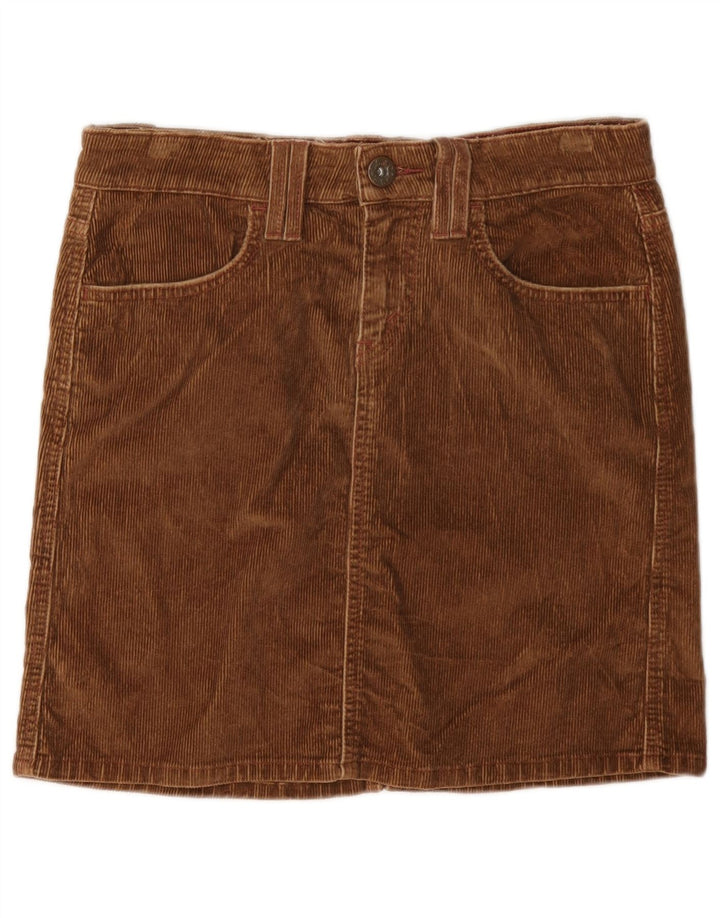 Levi's Damen Mini-Cordrock US 3 Small W30 Braune Baumwolle