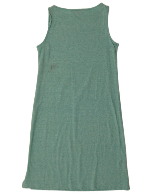 Sergio Tacchini Damen T-Shirt-Kleid IT 46 Large Türkis meliert