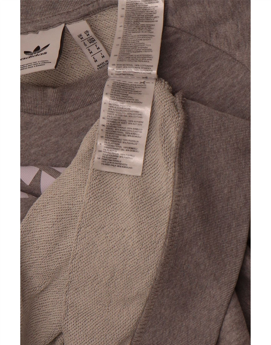 ADIDAS Herren Grafik-Sweatshirt-Pullover, mittelgrau, Baumwolle, Sport