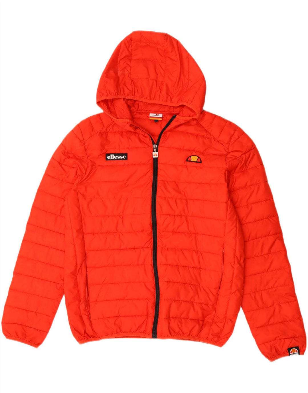 Ellesse Herren-Jacke mit Kapuze, gepolstert, UK 40, Größe L, Orange, Polyester