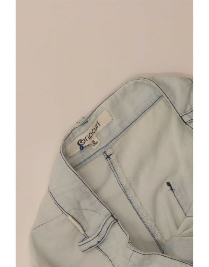 Rip Curl Damen-Hose mit weitem Bein, kurz geschnitten, Größe S, W28, L23, Blau