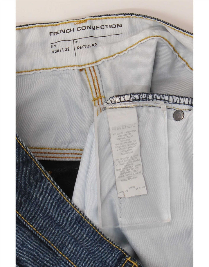French Connection Herren-Jeans, reguläre Passform, gerade Passform, W34, L32, Marineblau, Baumwolle