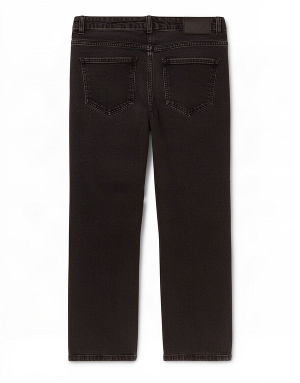 Zara Damen High Waist Tapered Jeans EU 44 XL W34 L26 Schwarz