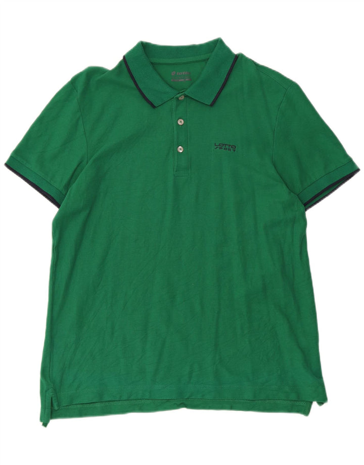 LOTTO Herren-Poloshirt, groß, grüne Baumwolle