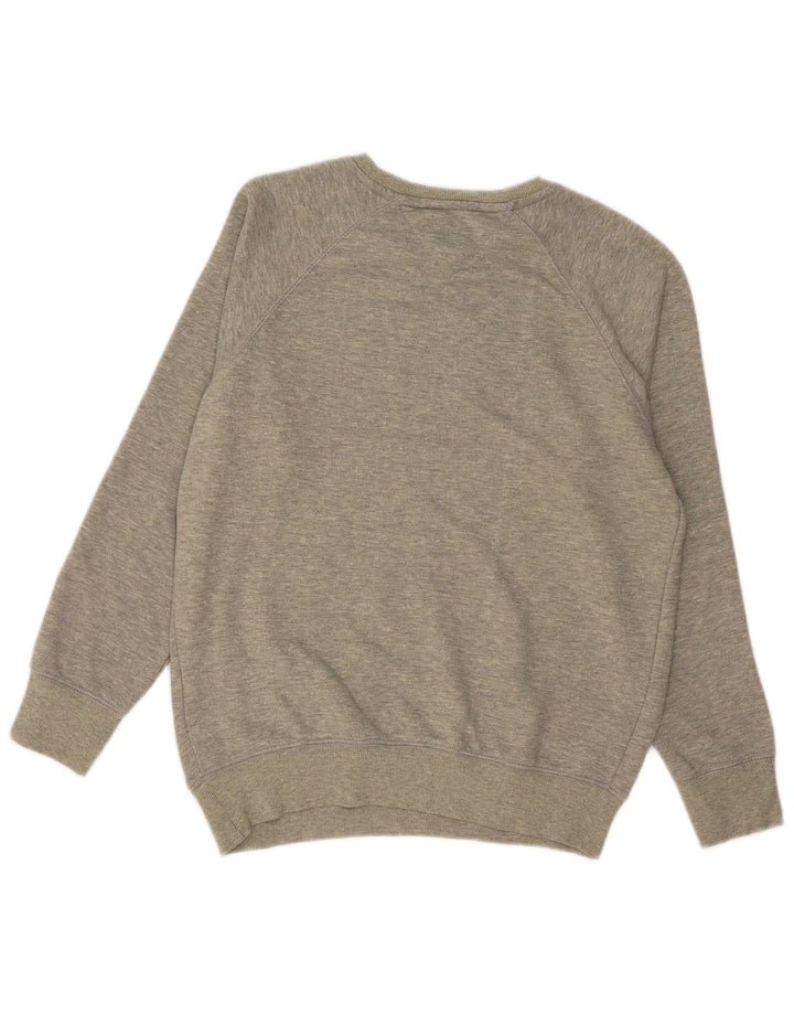 TOMMY HILFIGER Herren Grafik-Sweatshirt-Pullover, kleine graue Baumwolle
