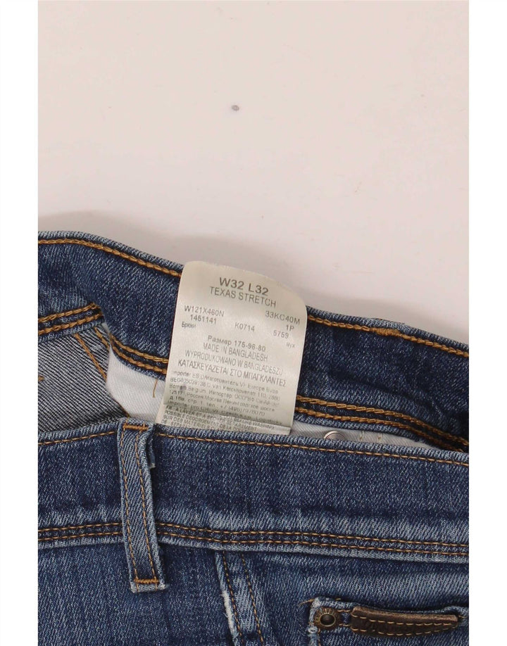 Wrangler Damen Texas Stretch Distressed Straight Jeans W32 L32 Blaue Baumwolle