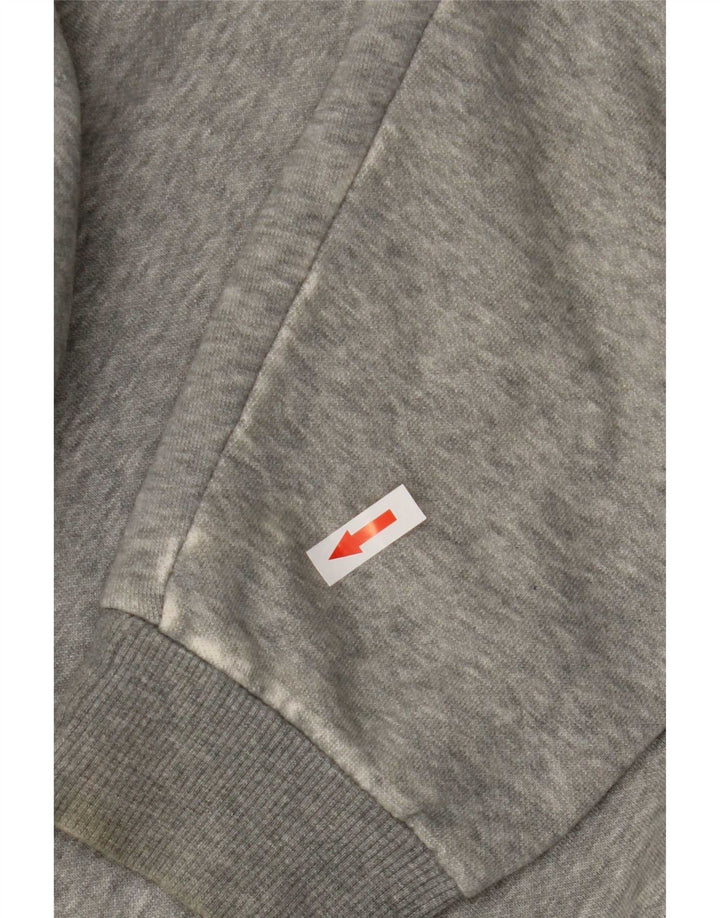 Puma Herren Graphic Hoodie Pullover mittelgraue Baumwolle