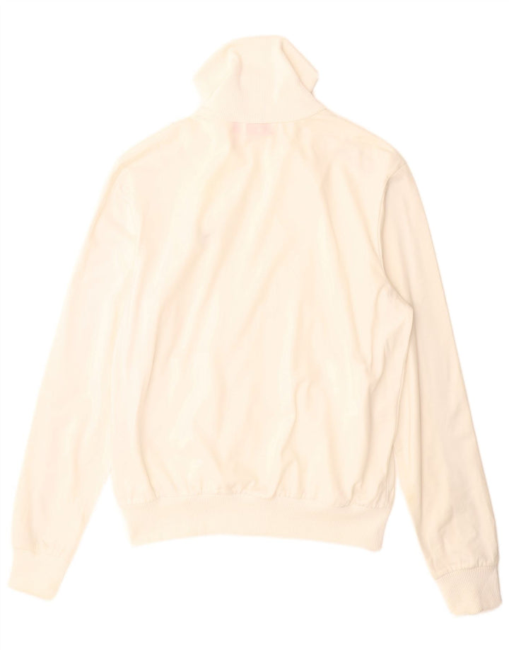 Puma Herren-Trainingsanzug-Top-Jacke, klein, weißes Farbblock-Polyester