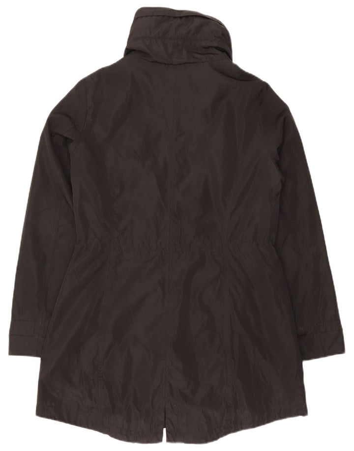 Michael Kors Damen-Parka mit Kapuze, UK 10, Größe S, Schwarz, Polyester