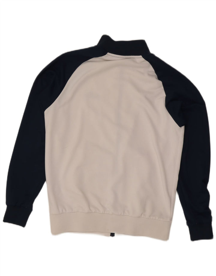 Ellesse Herren-Trainingsanzug-Top-Jacke, großes marineblaues Farbblock-Polyester