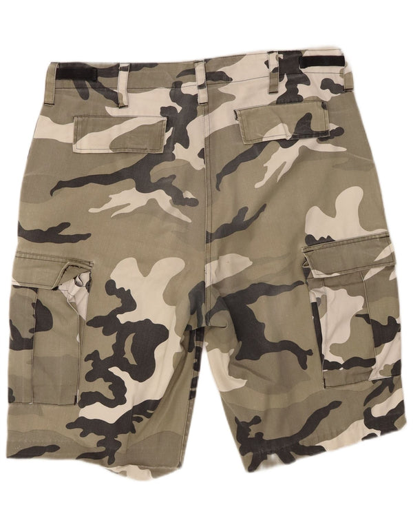 Vintage Herren Cargo Shorts XL W38 Khaki Camouflage Polyester