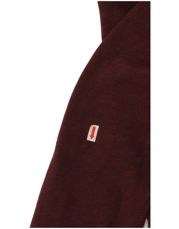 FAT FACE Damen-Kapuzenpullover mit Reißverschluss, Gr. 10, klein, Kastanienbraun