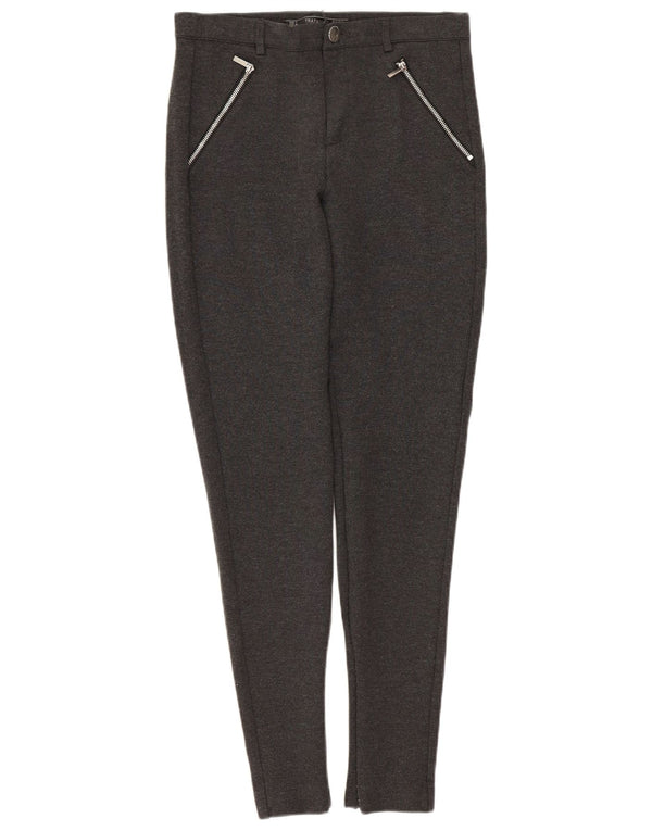 Zara Damen Trafaluc Skinny Cropped-Hose, Größe S, W26, L26, Grau
