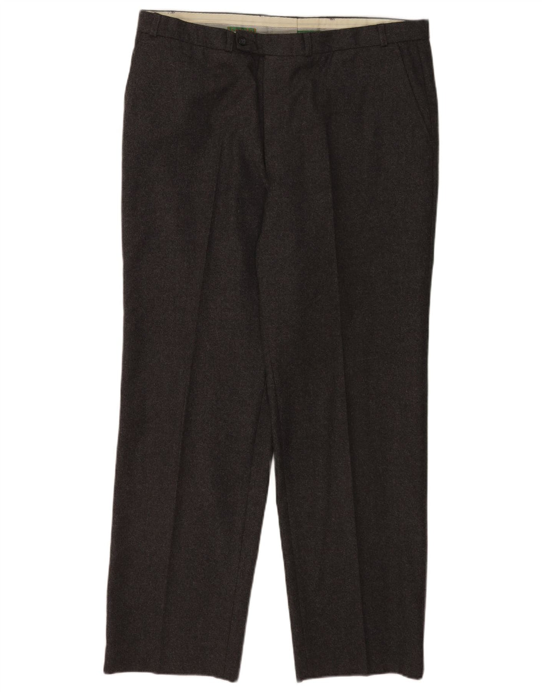 C&A Herren Canda Regular Freizeithose W40 L31 Graue Schurwolle