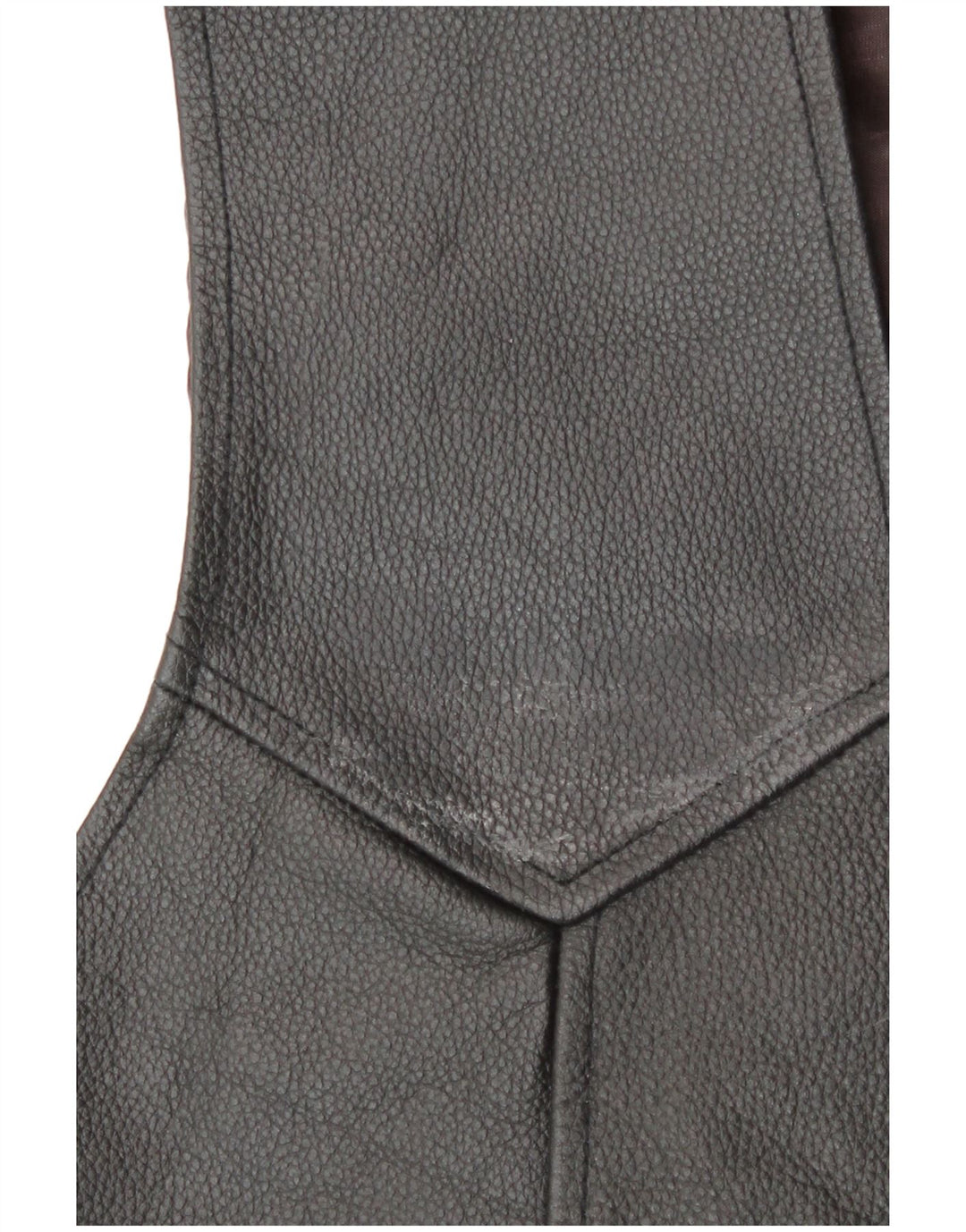 Vintage Herren Lederweste Medium Schwarz Biker
