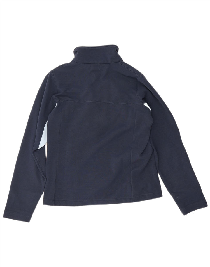 Kappa Damen-Trainingsanzug-Top-Jacke, UK 14, mittleres Marineblau, Farbblock