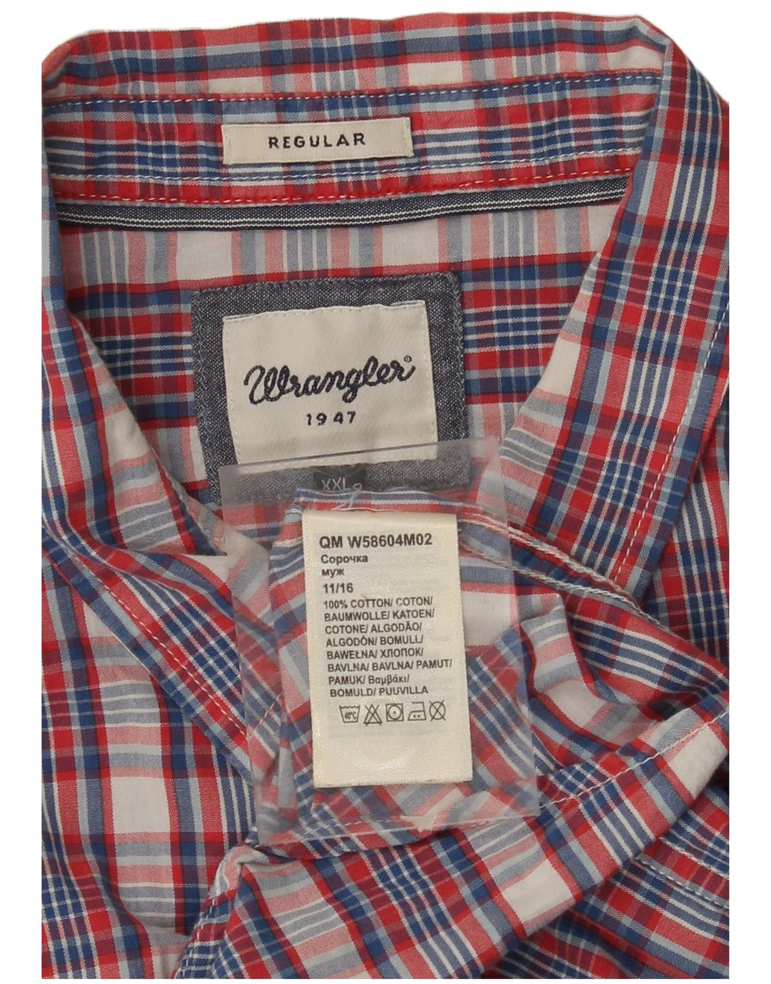 WRANGLER Herren Regular Fit Kurzarmhemd 2XL Mehrfarbig kariert