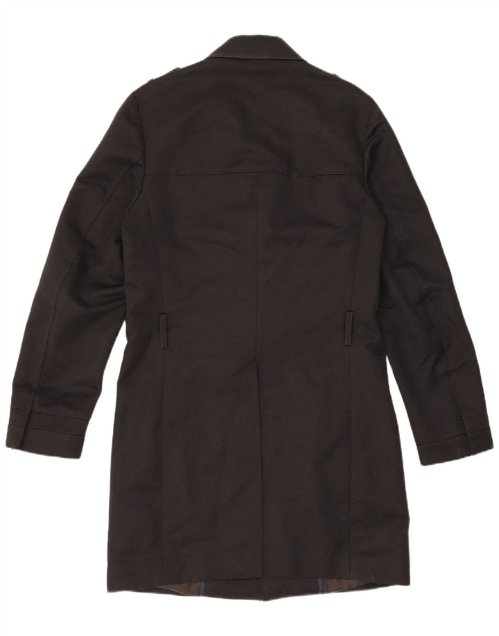 Gazzarrini Herren Trenchcoat IT 50 Mittelschwarze Baumwolle