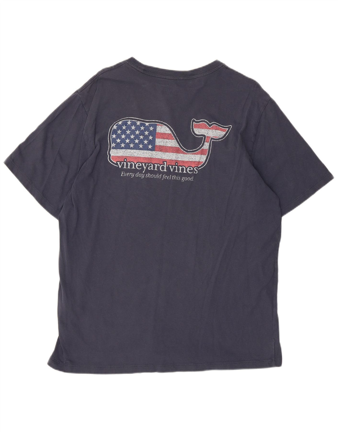 Vineyard Vines Herren-T-Shirt mit USA-Grafik, mittelgroß, marineblau, Baumwolle