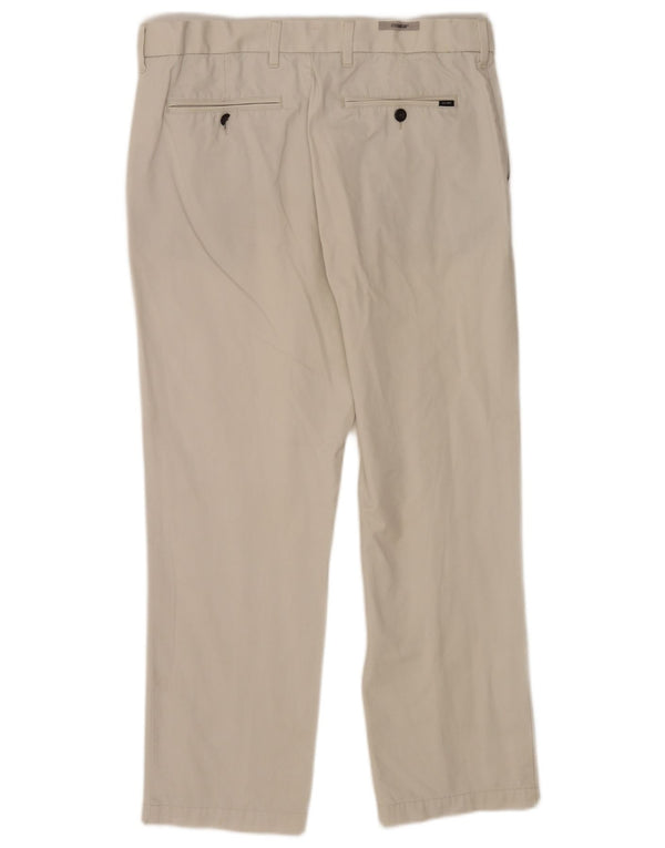 Marks & Spencer Herren-Anzughose, gerade, W34, L29, graue Baumwolle