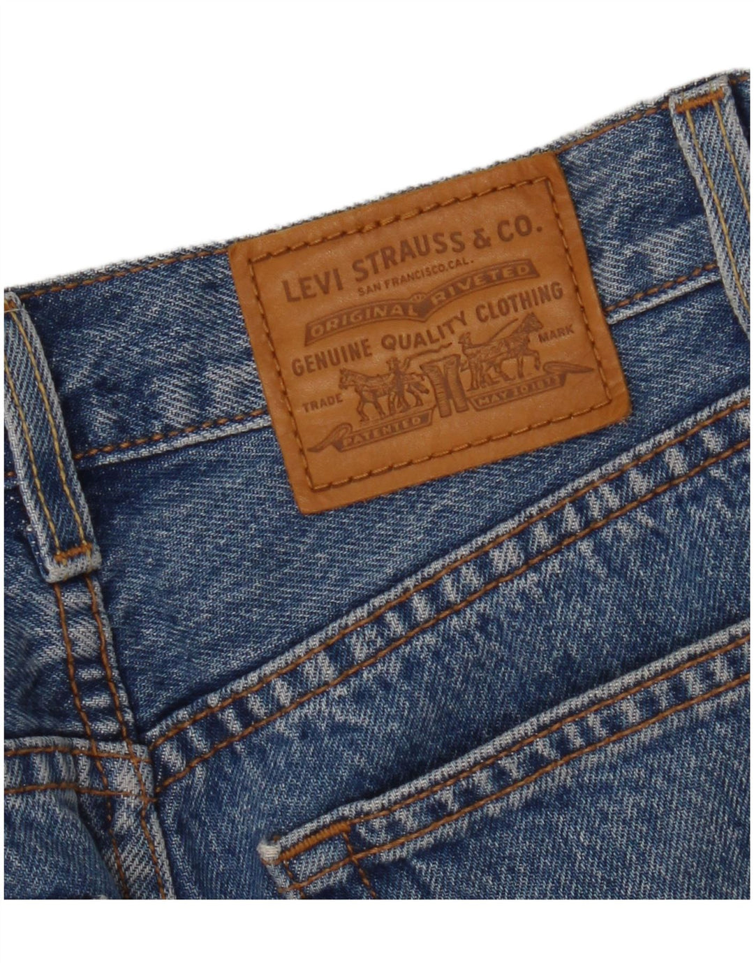 Levi's Damen Jeansrock W25 XS Blaue Baumwolle