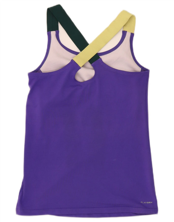 Reebok Womens Vest Top UK 8/10 Small Lila Colourblock Polyester