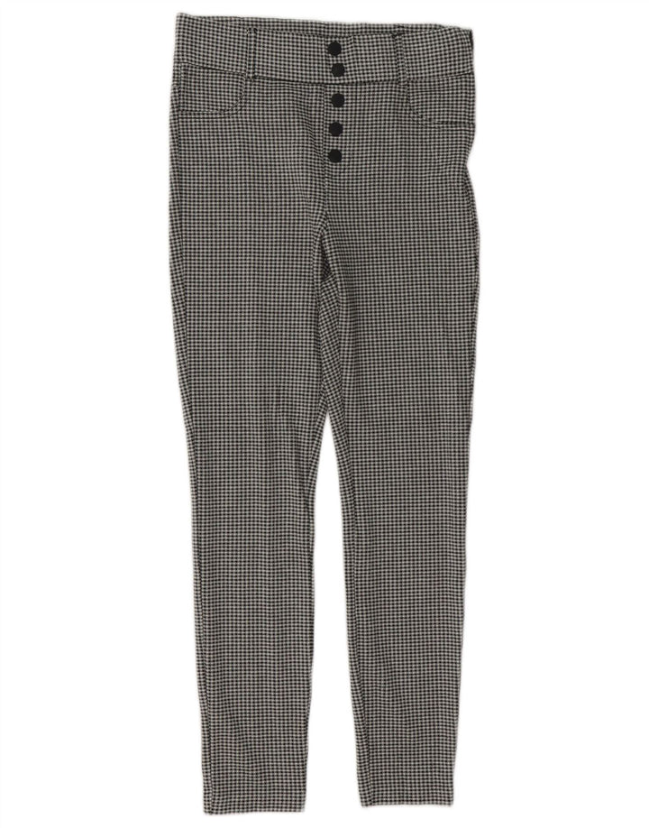 Zara Damen Trafaluc Leggings UK 8 Small Black Gingham