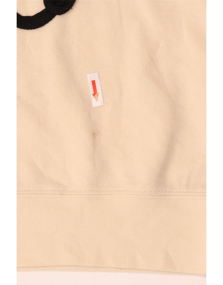 Zara Damen Crop Oversized Sweatshirt Pullover UK 10 Small Beige