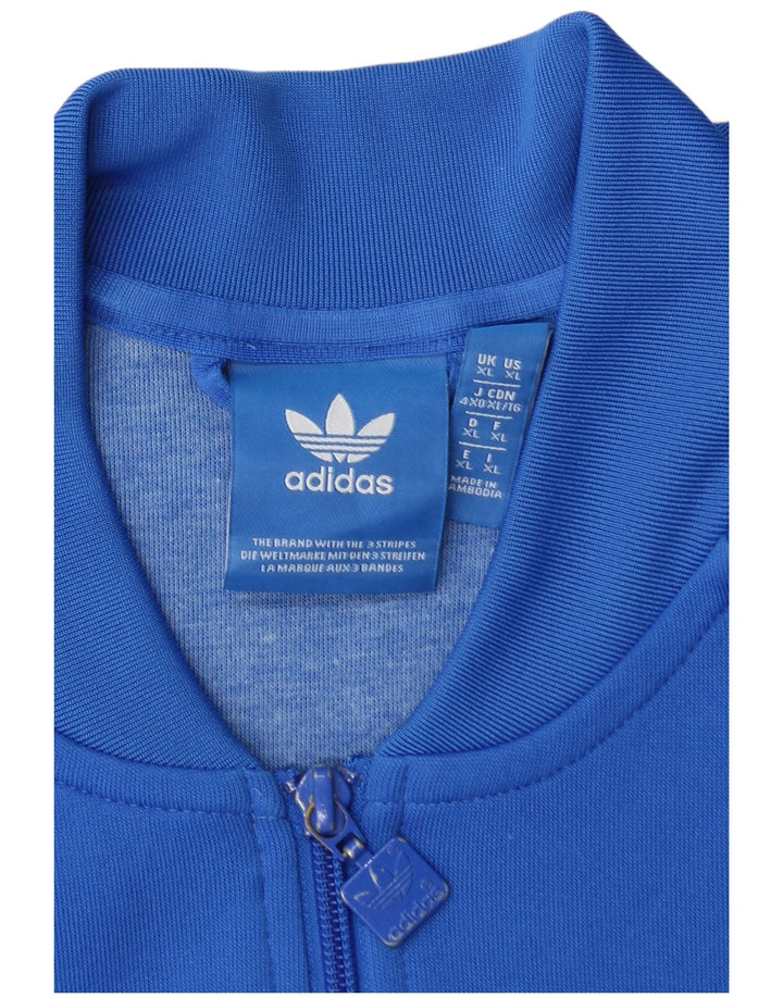 ADIDAS Herren Trainingsanzug Top Jacke XL Blau Polyester