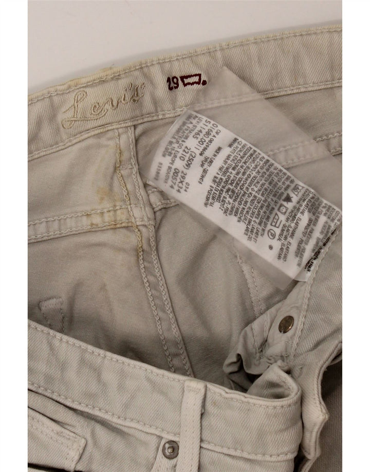 Levi's Damen Skinny Jeans W29 L34 Graue Baumwolle