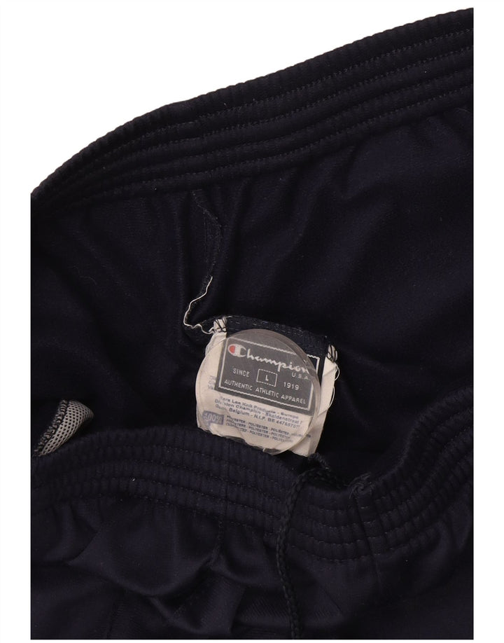 Champion Herren-Trainingshose mit Grafik, groß, marineblaues Polyester