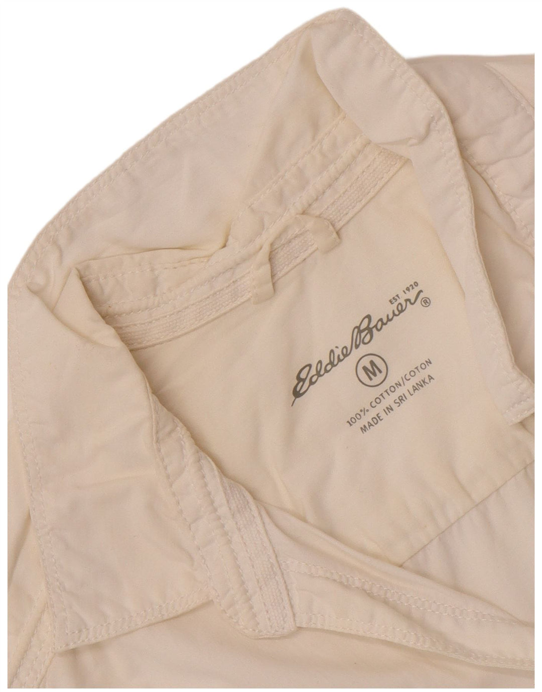 Eddie Bauer Damenhemd UK 14 Mittelweiße Baumwolle