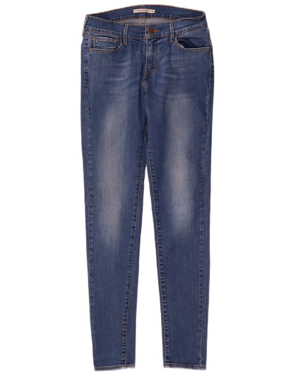 Levi's Damen 710 Super Skinny Jeans W29 L32 Blaue Baumwolle