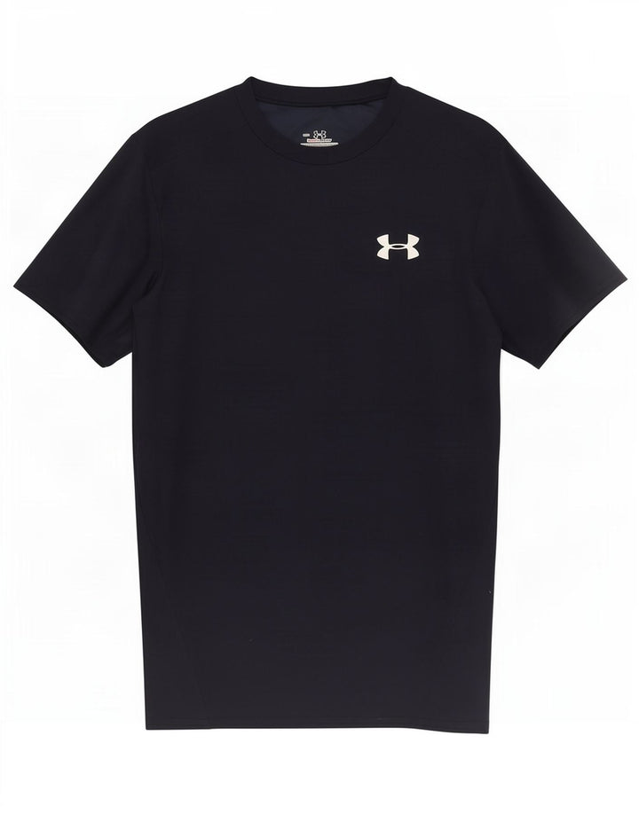 Under Armour Herren Heat Gear T-Shirt Top Medium Marineblau Polyester