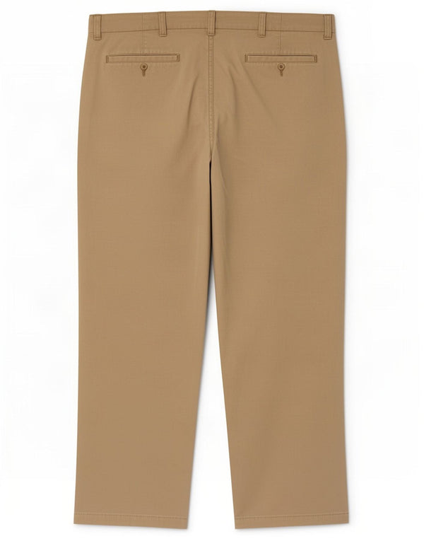 Zara Mens Straight Chino Trousers EU 48 XL W38 L29 Beige Cotton