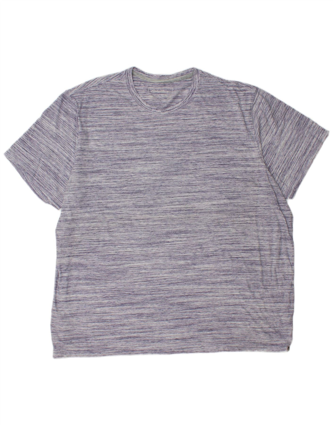 EDDIE BAUER Herren T-Shirt Top 2XL Lila gesprenkelte Baumwolle