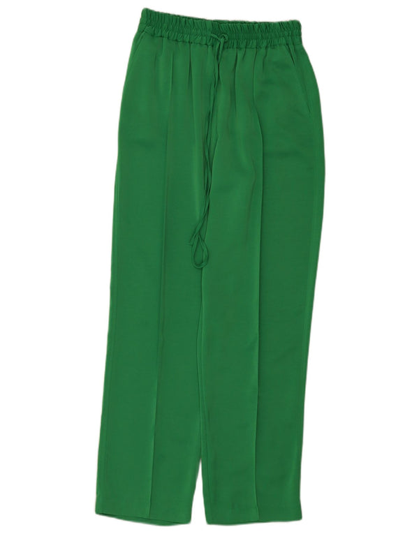 Gerade Freizeithose für Damen von Zara, Größe S, W26, L28, Grün, Polyester