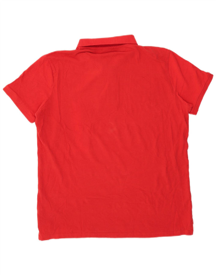 Diadora Herren Poloshirt 2XL Rote Baumwolle