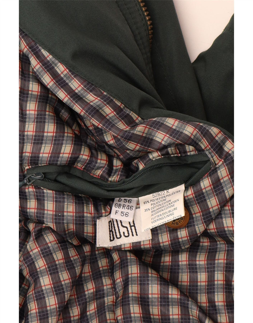 Bush Herren Utility Jacke UK 46 3XL Grün Polyester