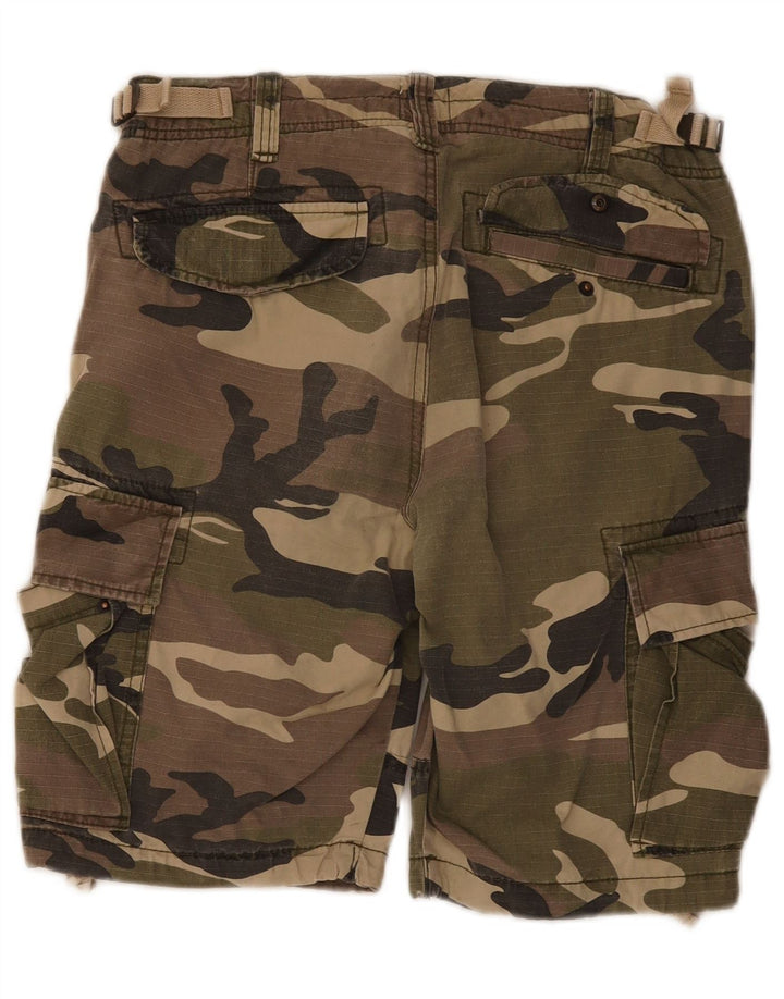 Jack & Jones Herren Cargo-Shorts, Größe S, W28, Khaki-Tarnung