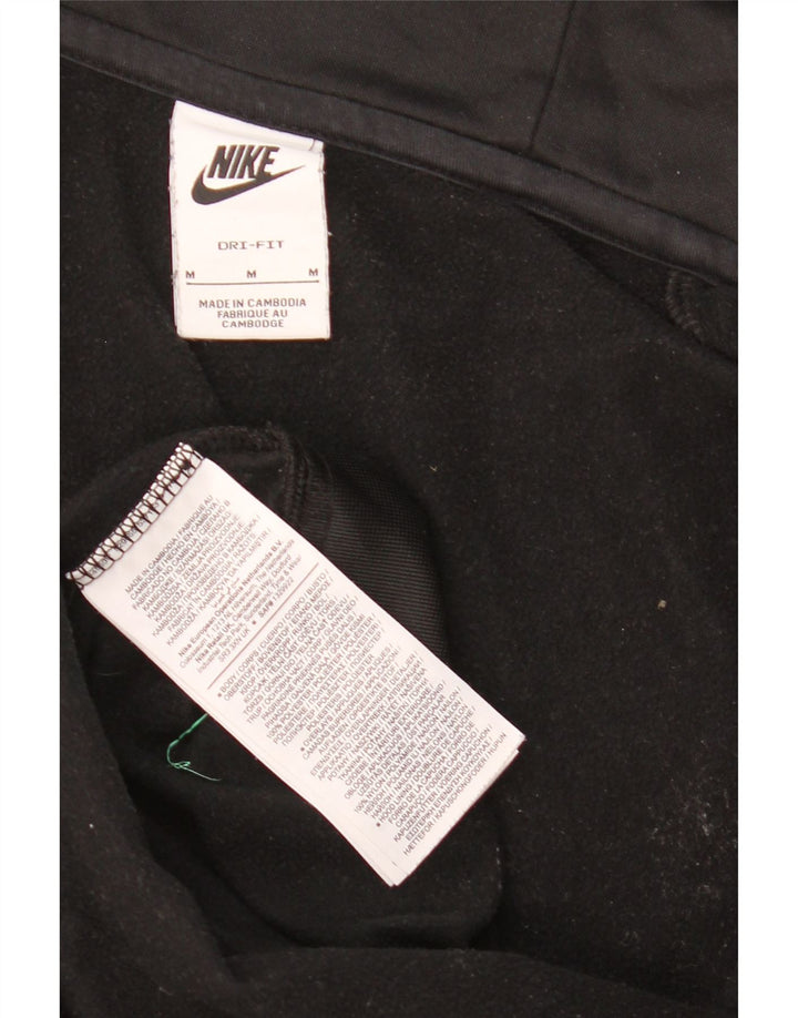 Nike Herren Dri Fit Zip Hoodie Pullover Mittelschwarzes Polyester