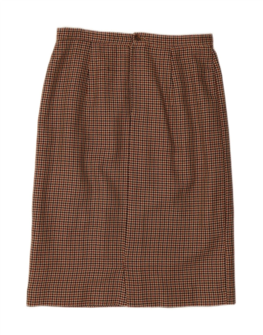 LUISA SPAGNOLI Womens Straight Skirt IT 44 Medium W28  Brown Houndstooth Vintage Luisa Spagnoli and Second-Hand Luisa Spagnoli from Messina Hembry 