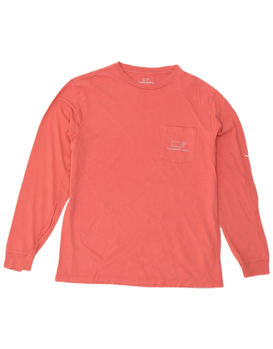 Vineyard Vines Herren-Grafik-Oberteil, langärmelig, klein, rosa, Baumwolle