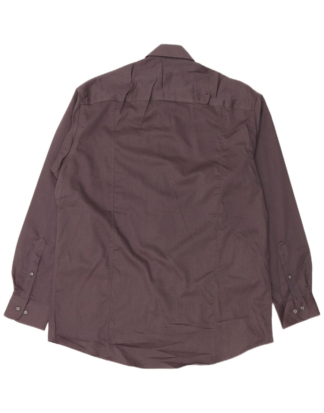 CALVIN KLEIN Herrenhemd Größe 15 1/2 16 Mittelgrau gefleckte Baumwolle