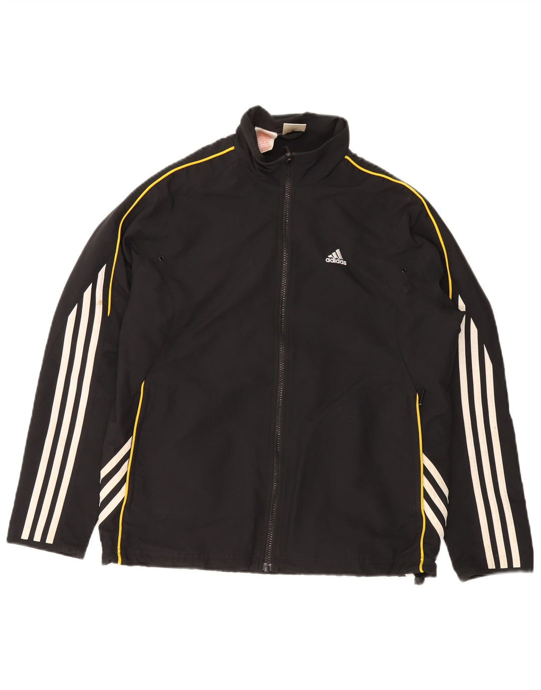 ADIDAS Jungen-Trainingsanzug-Top-Jacke, 13–14 Jahre, schwarzes Polyester