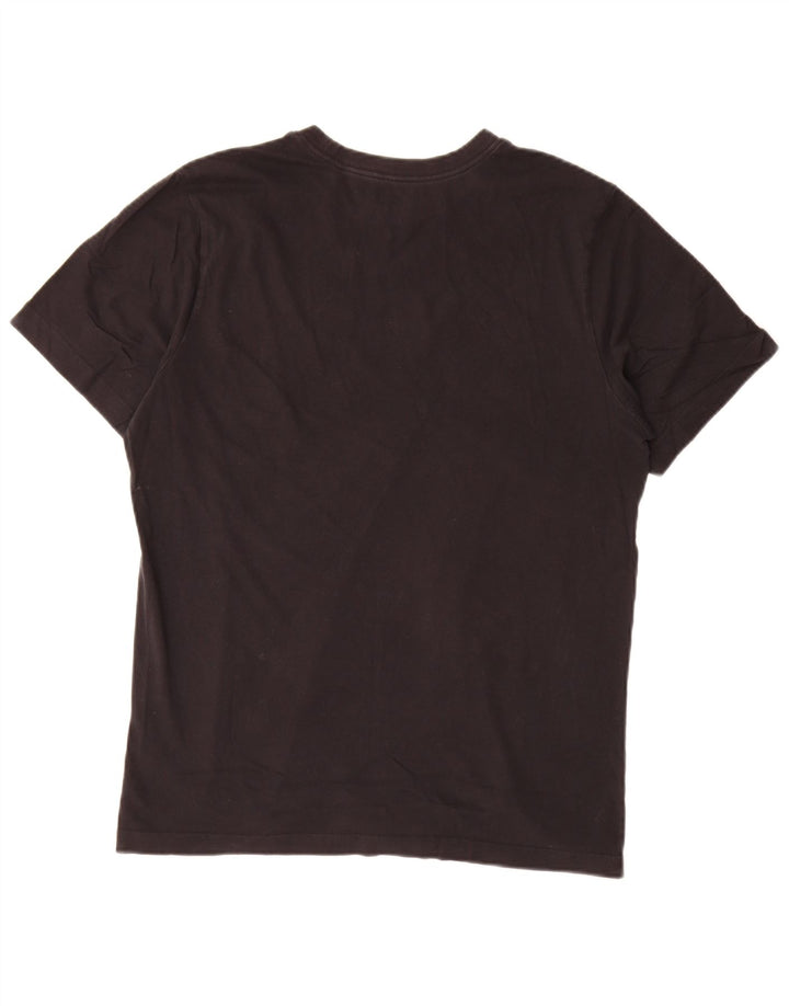 Nike Herren-T-Shirt mit Grafik, mittelgroß, schwarze Baumwolle