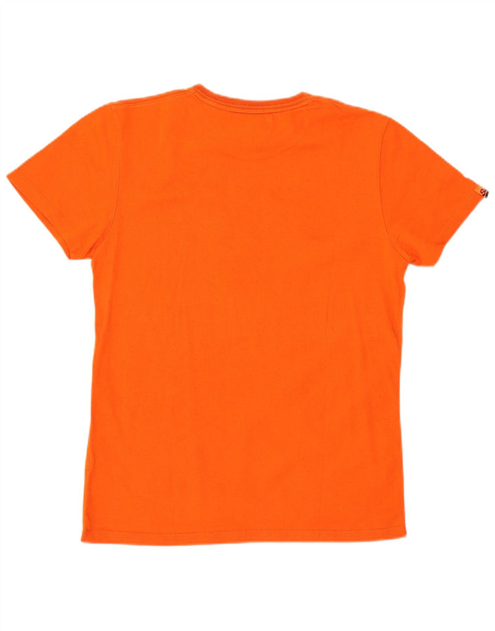 Superdry Herren Grafik-T-Shirt-Oberteil Mittelorange