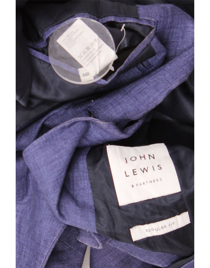 John Lewis Herren-Blazer mit normaler Passform und 2 Knöpfen, UK 44, 2XL, Marineblau