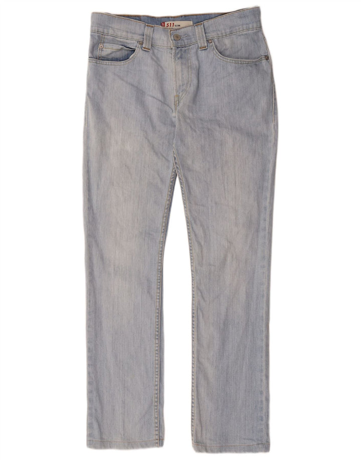 Levi's Damen 511 Slim Jeans W34 L34 Blaue Baumwolle